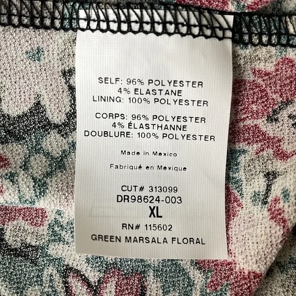 Lush Green Marsala women Floral dress - Picture 6 of 7